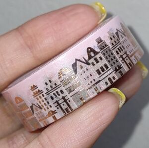 Simply Gilded Washi Tape - Park Avenue  Cityscape Skyline w/ Rose Gold Foil
